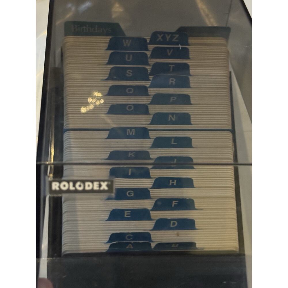 VTG Rolodex VIP 24C Index Blank Card File Covered Telephone Address Contacts - Picture 7 of 8